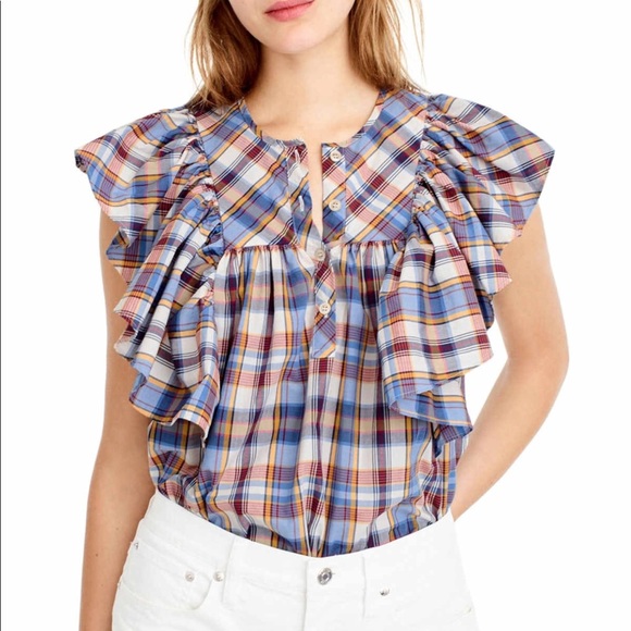 J. Crew Tops - J Crew Sunflower Top Size 0P